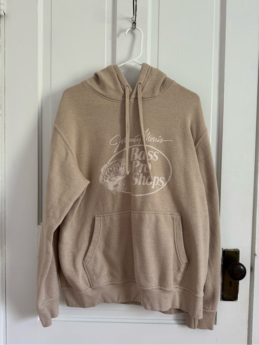 Bass Pro Shops Men's Beige Logo Pullover Hoodie